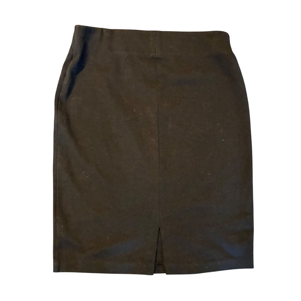 Old Navy Womens Black High Waisted Stretch Pencil Skirt Size XS TP Midi Slit